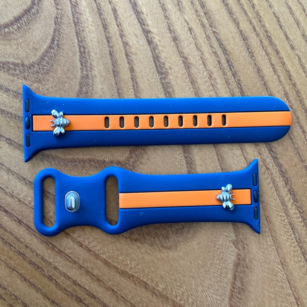 Strawberry Avocados | Apple Watch Strap | Blue & Orange